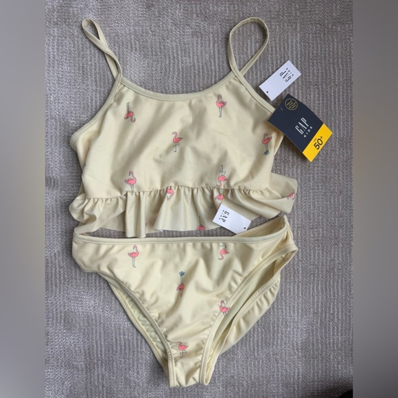 GAP Kids Yellow Flamingo Swim Set - Picture 1 of 6